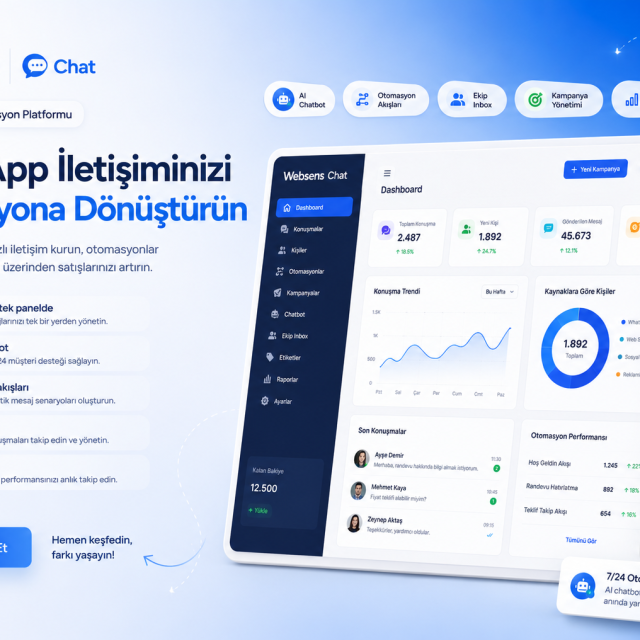 Websens Chat – WhatsApp Otomasyon Platformu